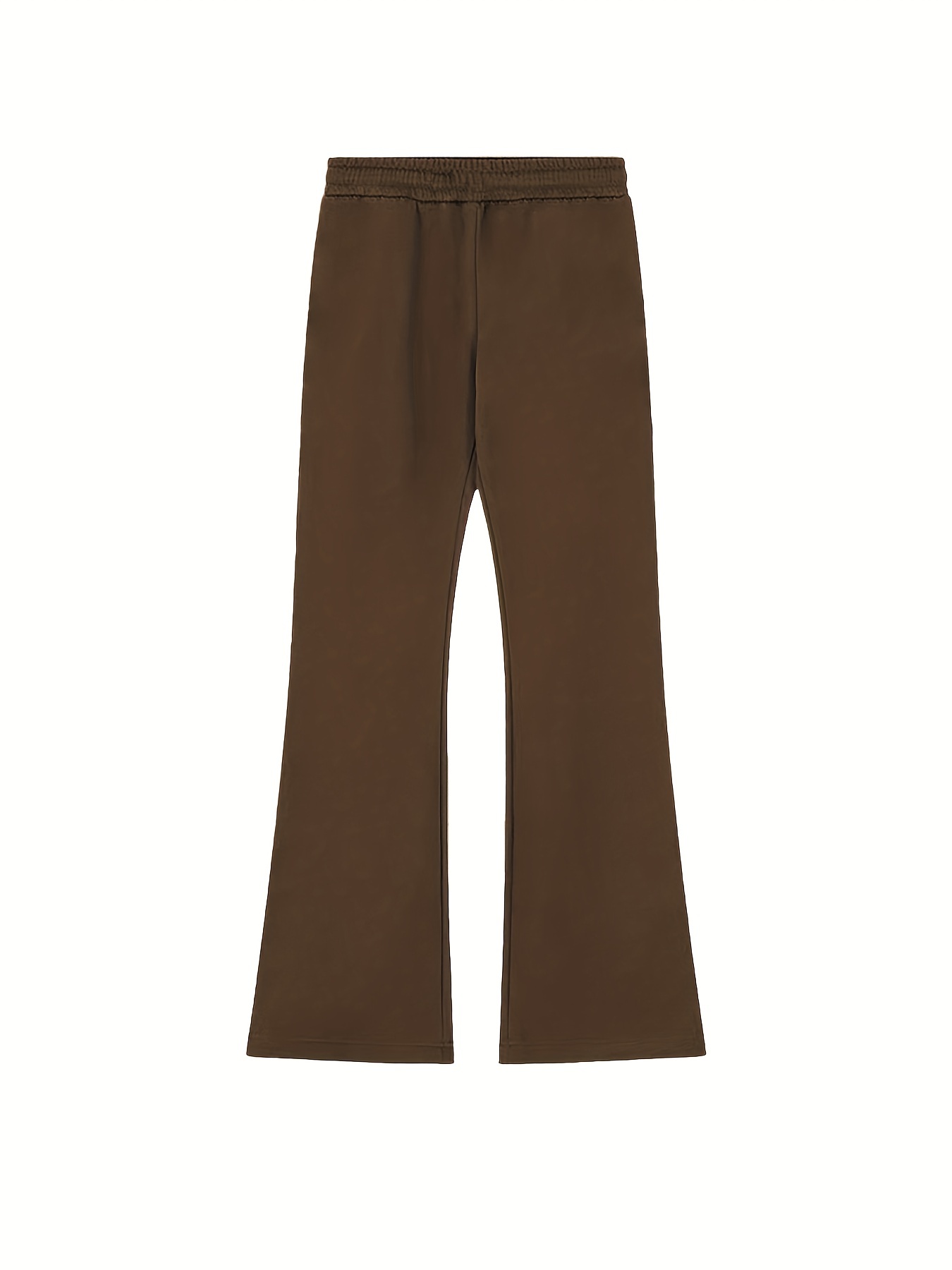 Men's Trendy Drawstring Flare Pants Shamrock Pattern - Temu