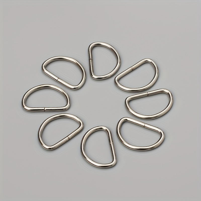 25mm Silver D Ring Slide Adjustable Buckles Loop,metal D Rings Belt Strap  Buckles,d Bag Clasp Handbag Hardware Leather Finding Webbing 
