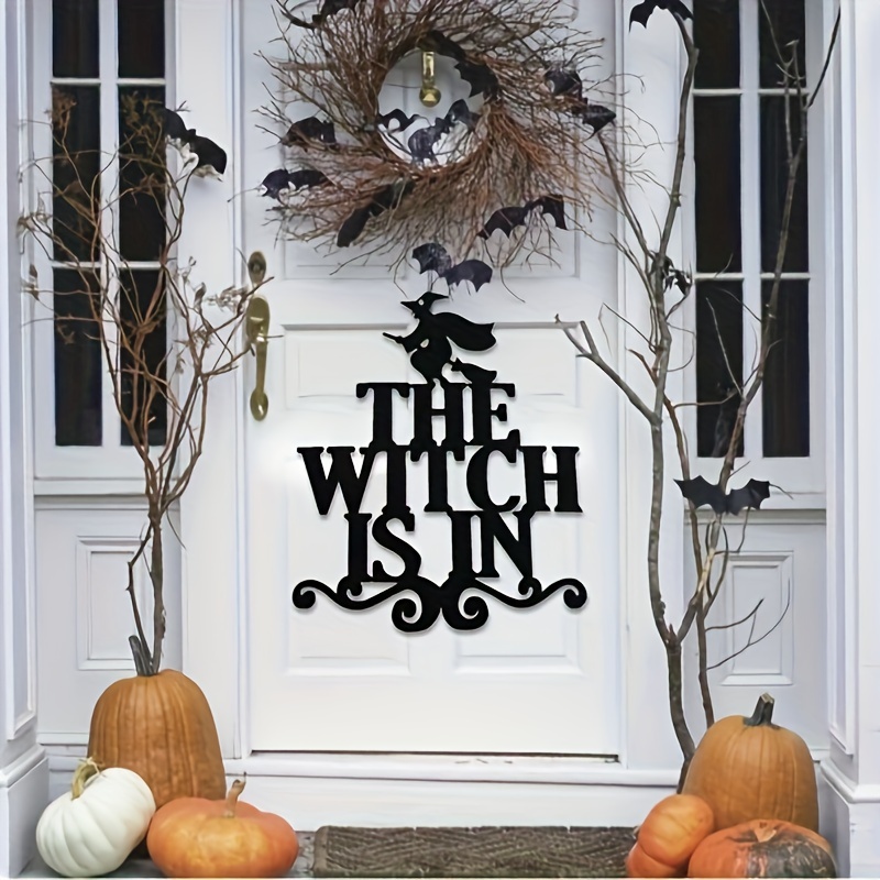 1pc Glückliches Halloween-Schild Metall Halloween-Schild  Halloween-Wanddekoration Halloween-Yardschild Halloween-Außenschild  Spukhaus - Temu Austria