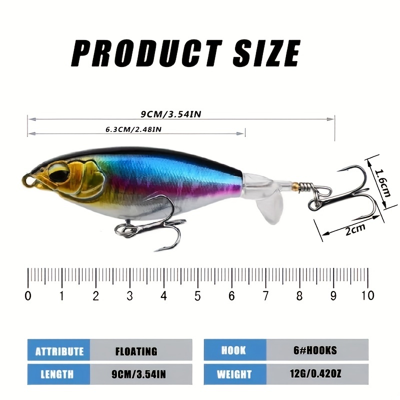 Floating Rotating Tail Ultralight Fishing Lures For Carp, Bass, Pike Topwater  Bait With Whopper Plopper And Drop Design From Nalyone, $4.19