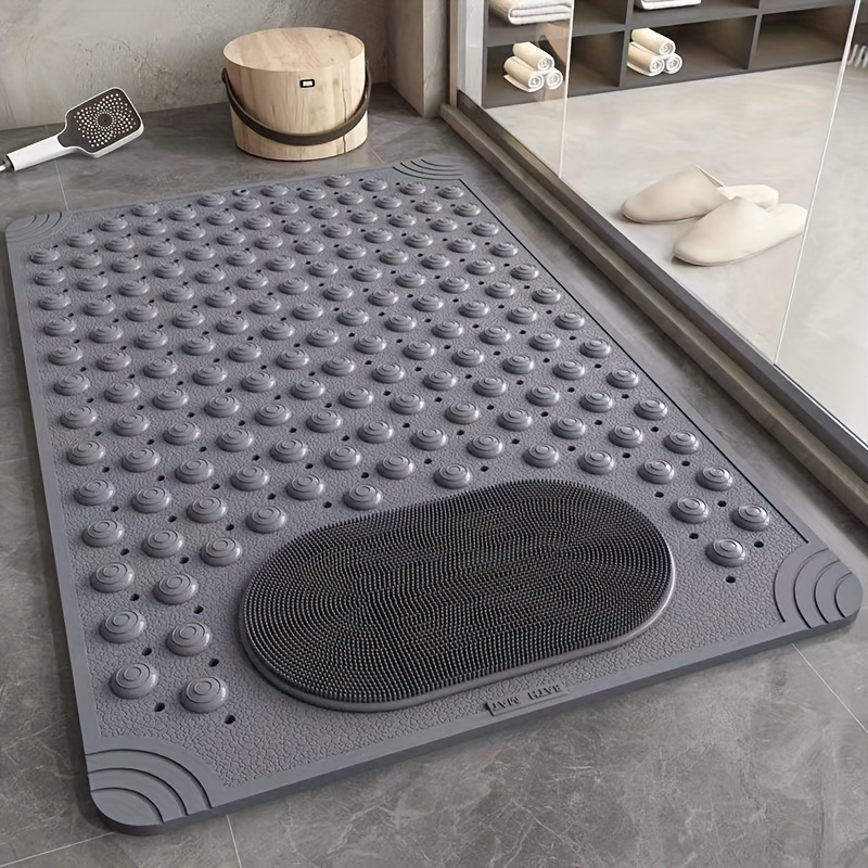 Shower Bath mat Round Bathroom Floor mats Anti Slip mat for Rubber mat  Bathroom Shower Foot