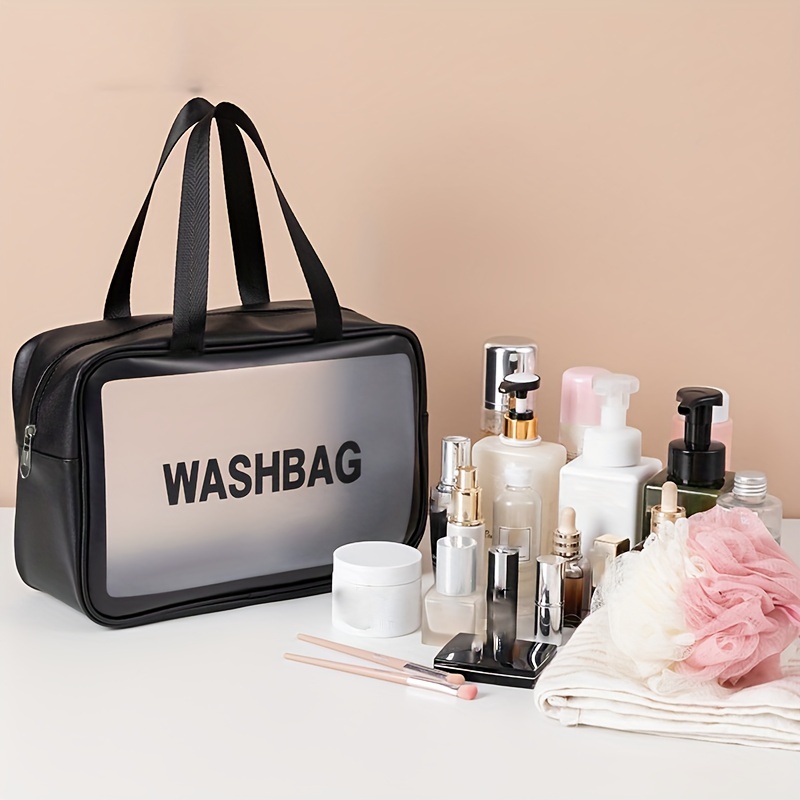 Clear Toiletries Bag, Personalised Makeup Bag