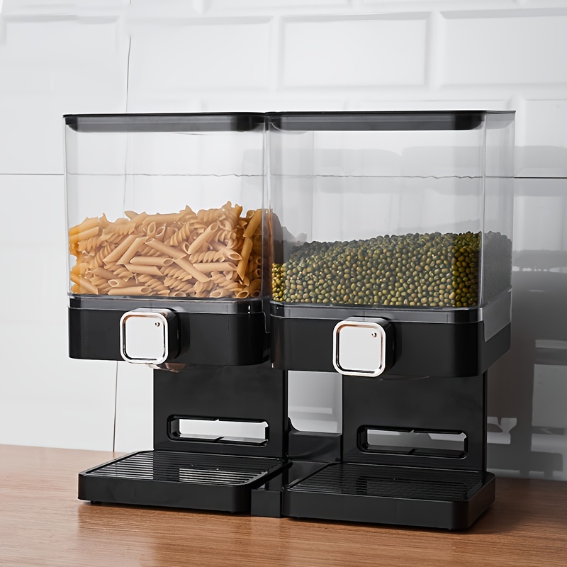 Máquina almacenamiento de dispensador de cereales alimentos secos doble  cámara