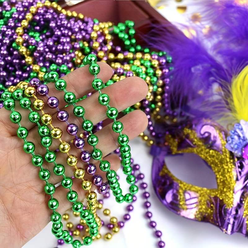 Mardi Gras Charms Beaded Necklace