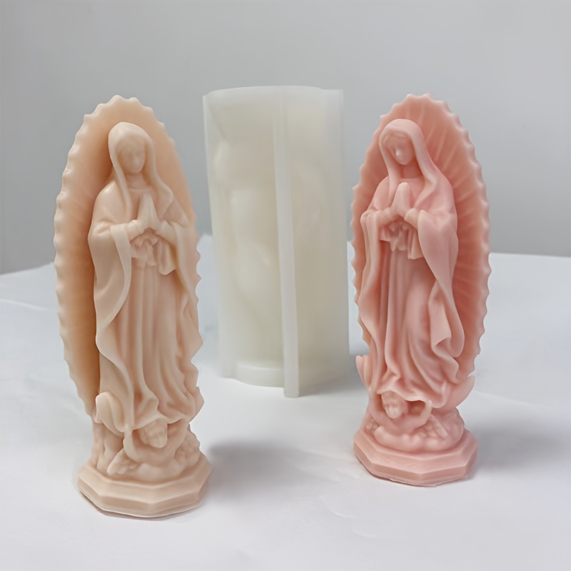 Decorazione natalizia Goddness Gaia madre terra stampo resina epossidica  candela stampo fatto a mano 3D donna