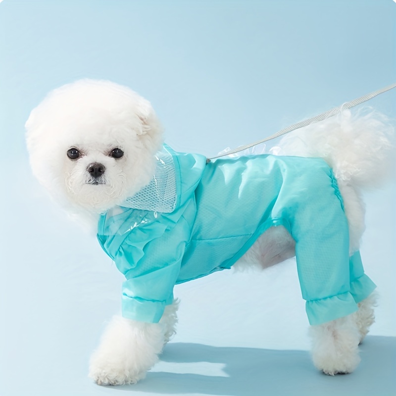 Chubasquero impermeable para perro, chaqueta impermeable con capucha para  perros pequeños y medianos, poncho con correa reflectante, 1 unidad, oso