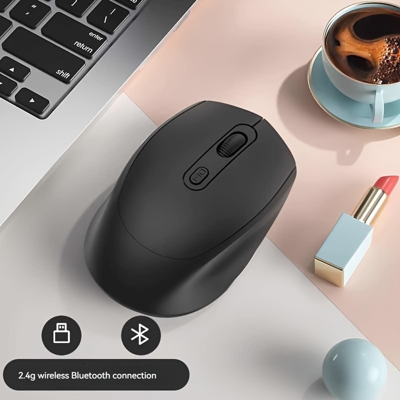 Dual Mode Wireless Mouse 2.4g Ratón Silencioso Sin Sonido - Temu