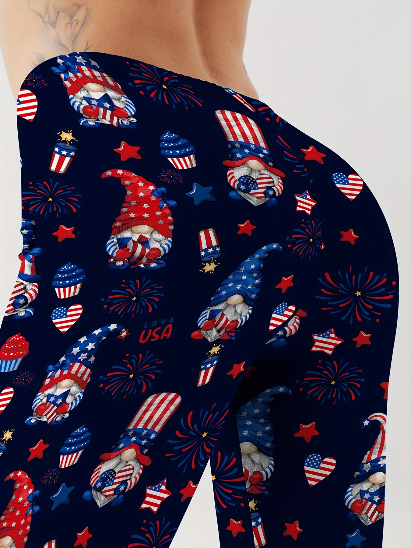 Christmas Tree Snowman Printed Yoga Pants for Women