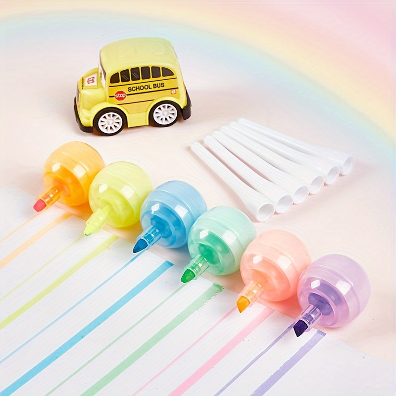 6-Color Shuttle Rainbow Pens