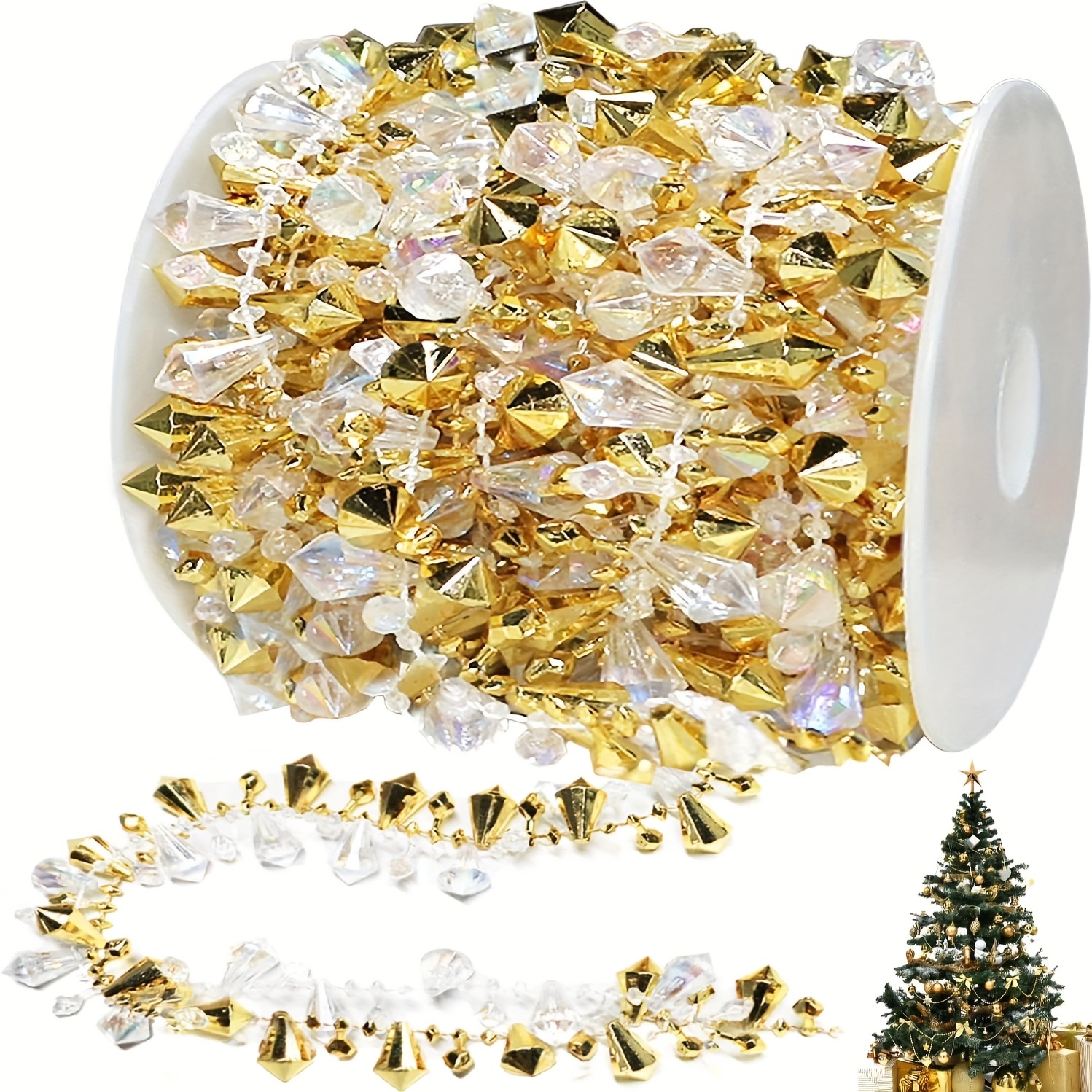 Glass Christmas Theme Tree Beads For Jewelry Making Diy - Temu