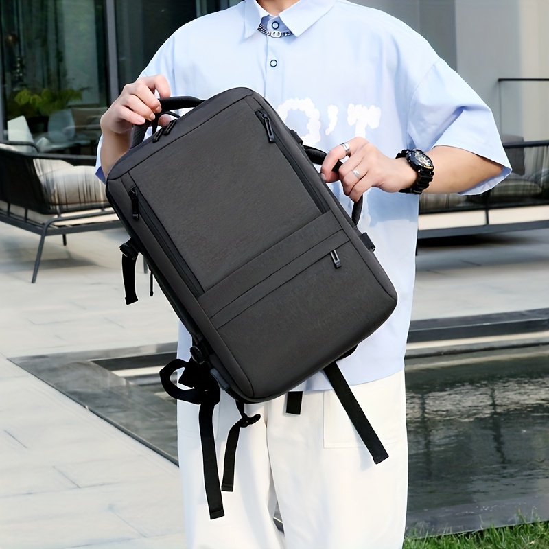 Computer Laptop Carry Bag Office Designer Waterproof Business Laptop  Briefcase Bag Backpacks For Men Women, Water Resistant College School  Airline Approved Work Bag With Usb Charging - Temu Japan
