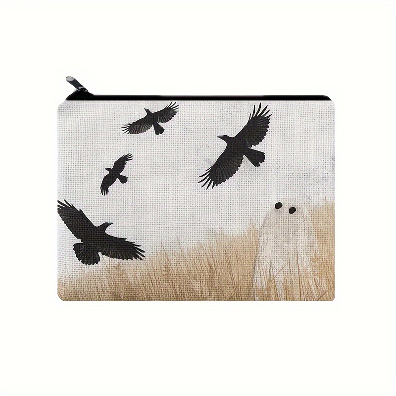 

Walter And The Crows Pattern Carry-all Pouch, Lightweight Zipper Cosmetic Bag, Portable Clutch Toiletry Wash Bag