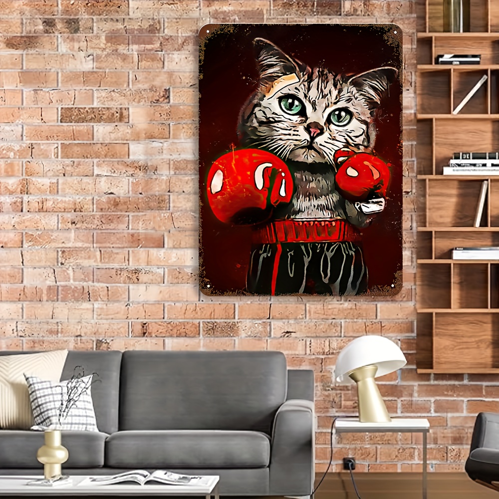 Parody Paintings Meowconda Poster Metal Tin Sign Home Room