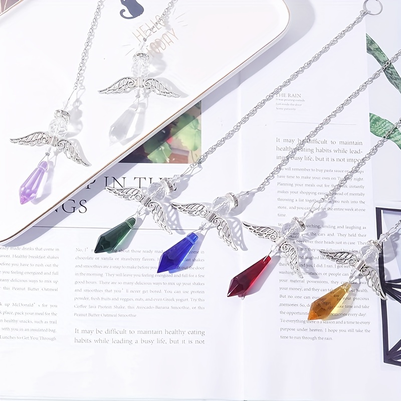 Garden Suncatcher Crystal Pendant Round Shaped Glass Prisms Beads Chain  Hanging Angel Ornament Rainbow Maker Aura Prism Glass Crystal Sun Catchers