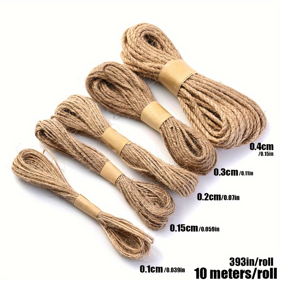 Natural Hemp Rope: Heavy Brown Decorative Rope For Gardening - Temu