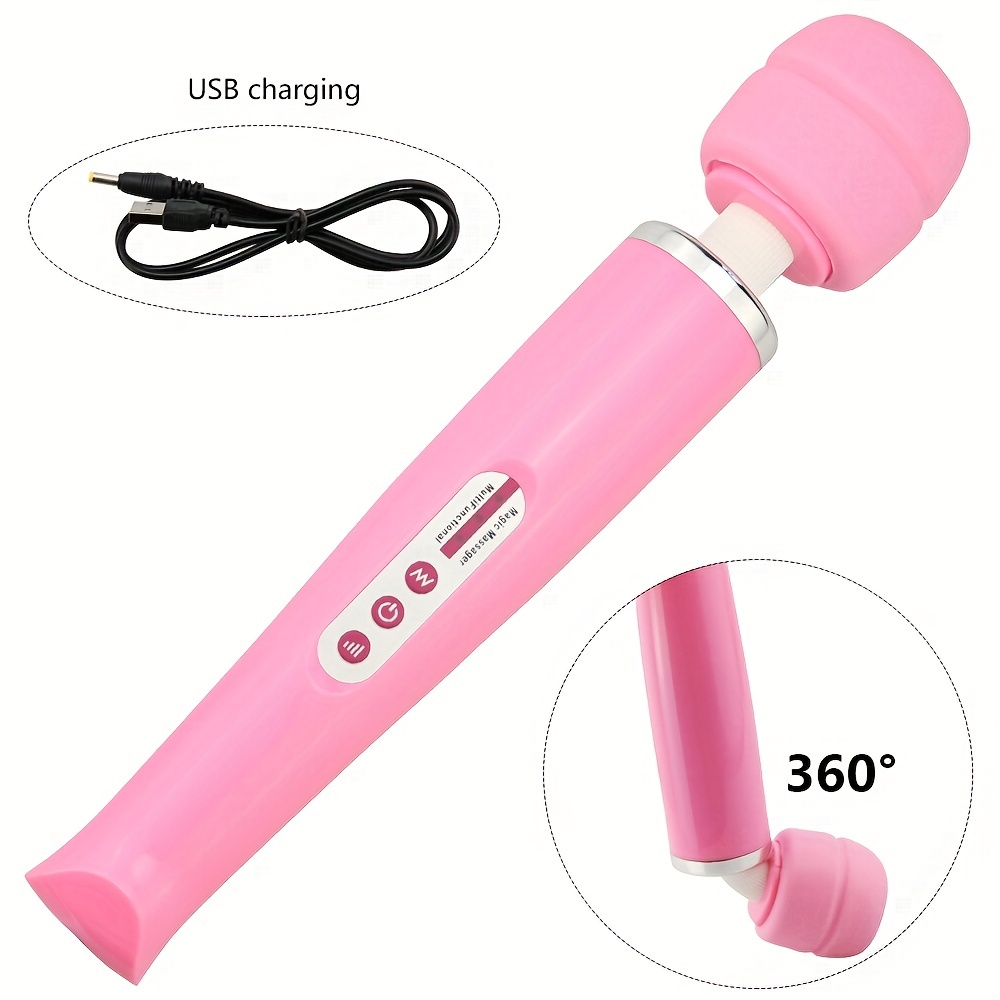 Big Magic Wand Vibrator Powerful Body Massage Stick Usb - Temu Germany