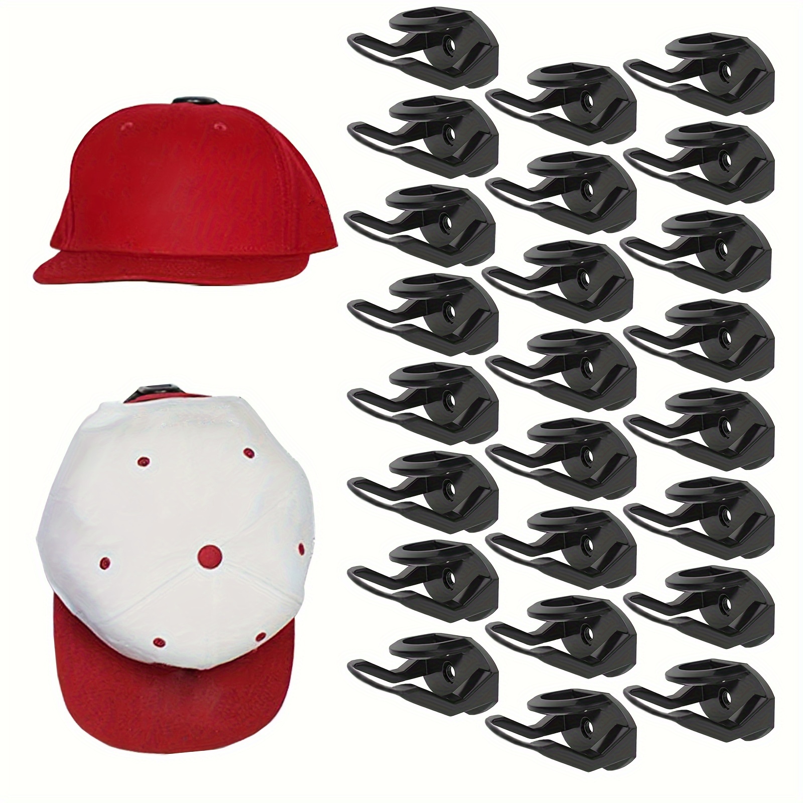 Modern JP Adhesive Hat Hooks for Wall - Minimalist Hat Rack, Dual