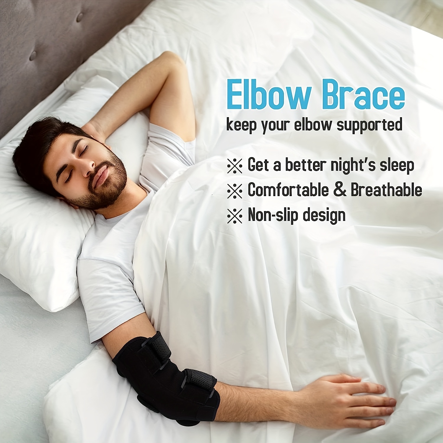 Elbow Brace Sleeping Elbow Splint 2 Splints Women Men Elbow - Temu Canada