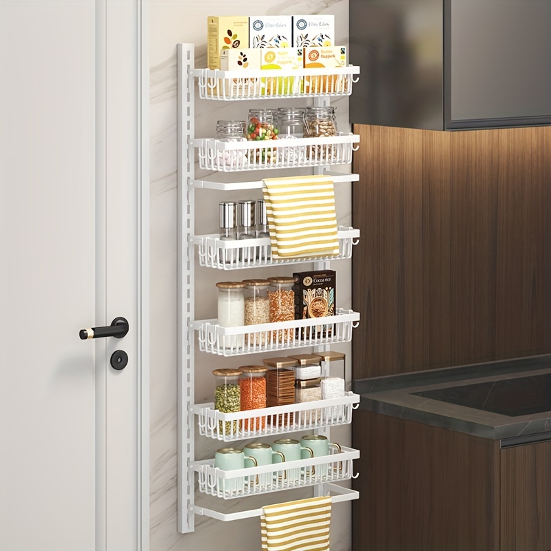 1pc Kitchen Organizer Rack, Multi-layer Hanging Spice Basket