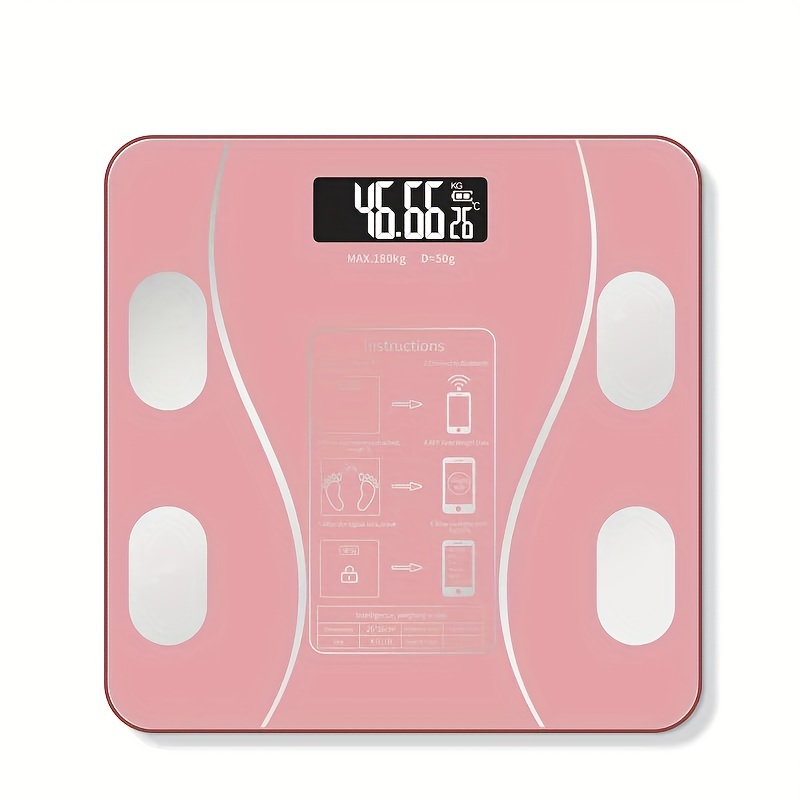 400lbs Smart Body Fat Weight Scale For Body Composition Monitors, Digital  Wireless Bathroom Scale For Bmi Fat Water Muscle Sync App, Bathroom Tools -  Temu