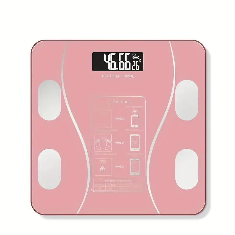 Body Fat Scale, Bt Bmi Body Scales, Smart Wireless Digital Weight Scale, Body  Composition Analyzer Weighing Scale, Bathroom Tools - Temu