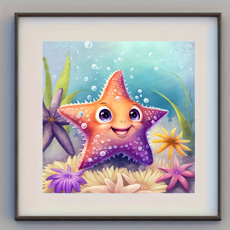 Ocean Heart And Starfish Number Painting For Adults - Temu
