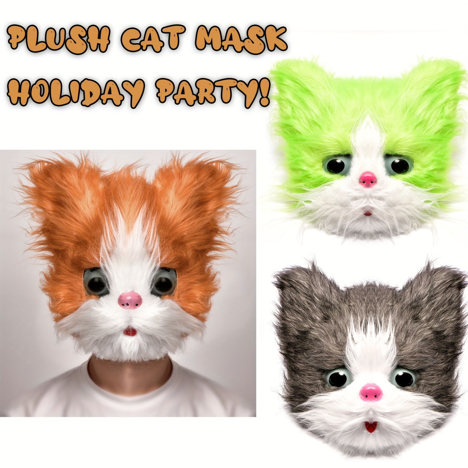 Paper Cat Mask - Temu