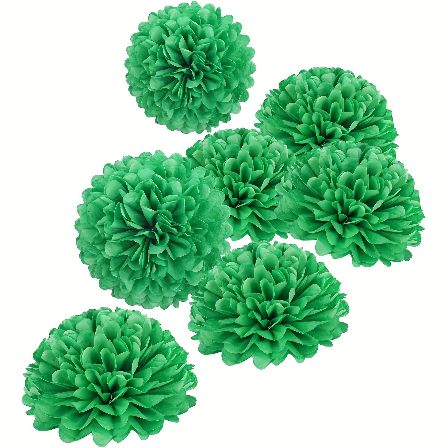 Quasimoon EZ-Fluff 50cm Cool Mint Green Tissue Paper Pom Poms Flowers Balls, Decorations (4 Pack) by PaperLanternStore