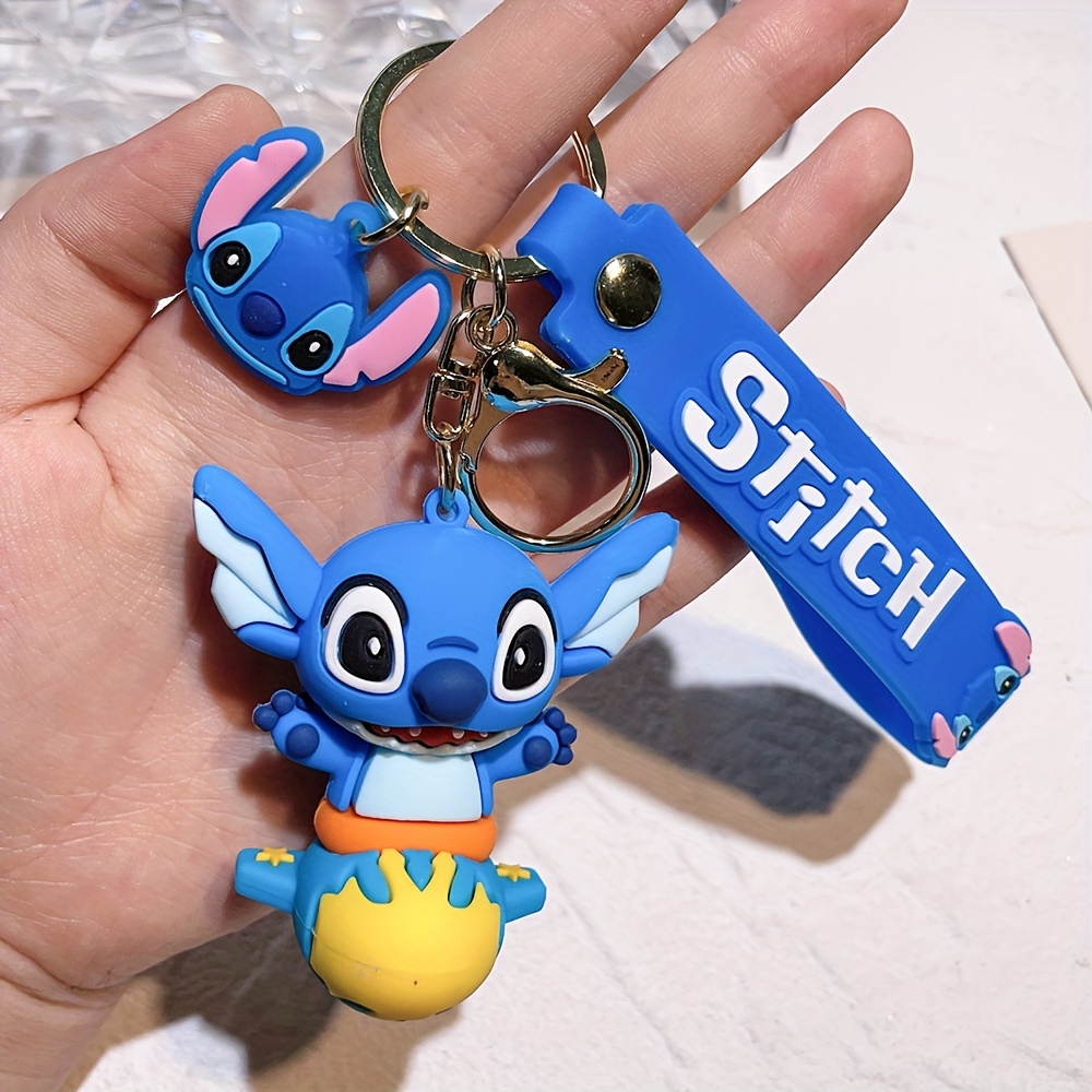 Lilo And Stitch Keychain Ornament Portable Silicone Cartoon - Temu