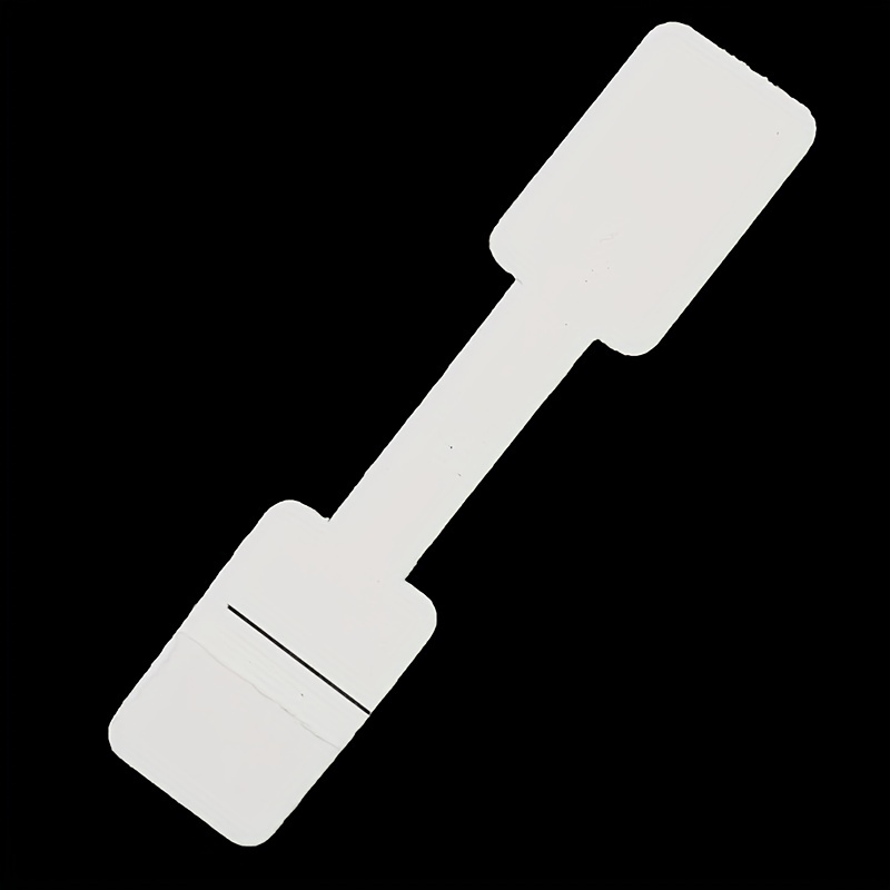 50-100pcs Blank Tag Necklace Ring Jewelry Coated Paper Sticker Tag