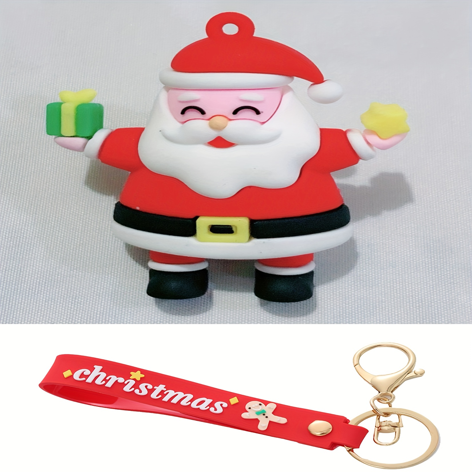 Christmas Pendant Keychain Men Santa Claus Christmas Tree - Temu