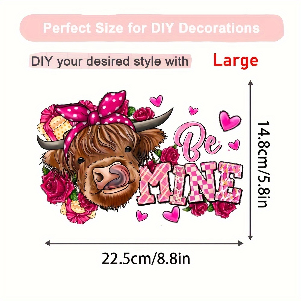 Valentine's Day Iron On Transfers For Clothing Heat Transfer - Temu
