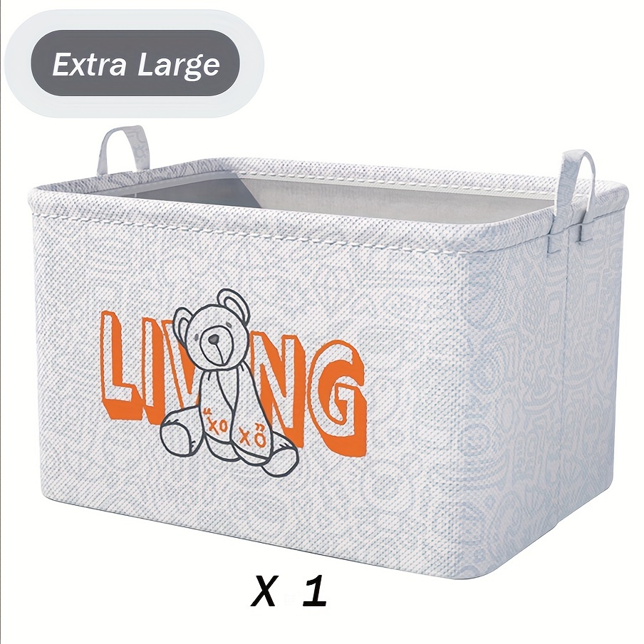 Large Clothes Storage Bin Foldable Organizer Bag with Handle
