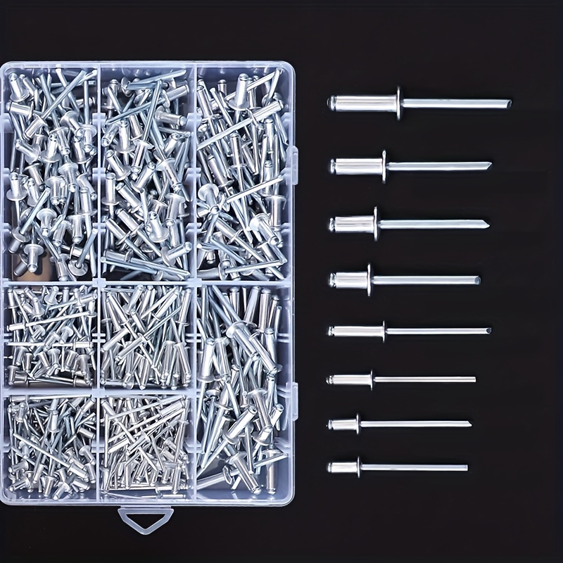 Aluminum Rivet Assortment Kit Dome Head Blind Rivets Temu