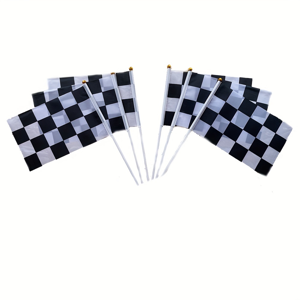 Checkered F1 Flag Auto Racing 90x150cm Polyester Black White Chequered  Printed Decorative Sport Flags and Banners