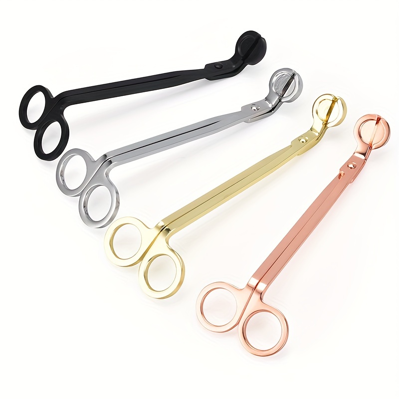 Different color stainless steel candle wick trimmer scissors wick