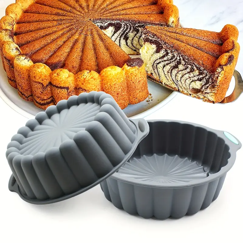 Charlotte Cake Pan Silicone, Nonstick, Round Cake Molds For Baking