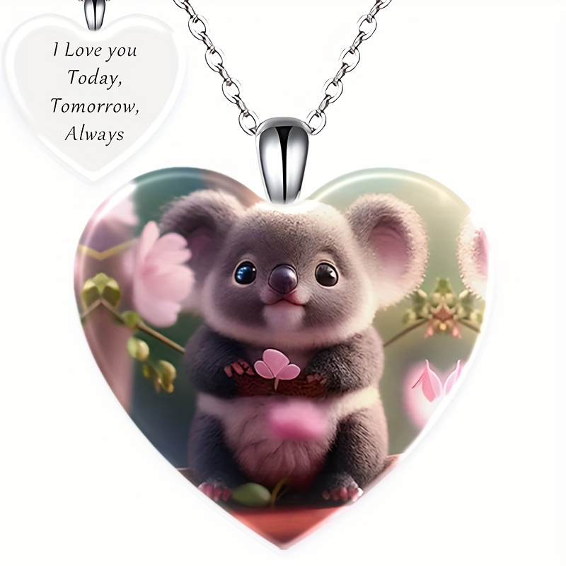 1pc Heart Shaped Locket Pendant Necklace For Couple, With Photo Insert