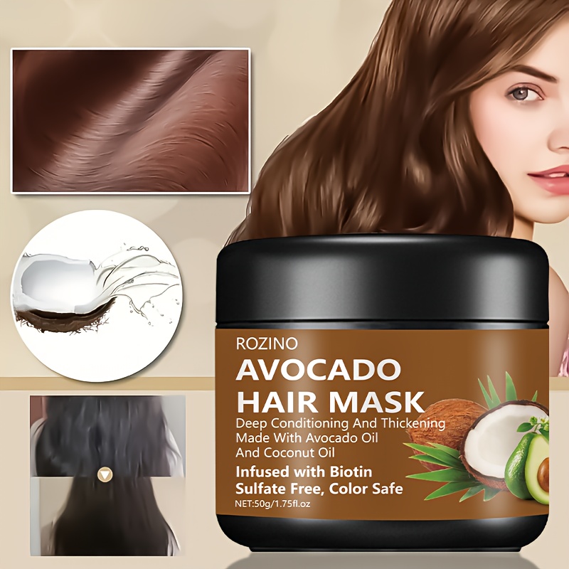 Avocado And Coconut Mixed Hair Mask Hair Care Mask For Split Ends