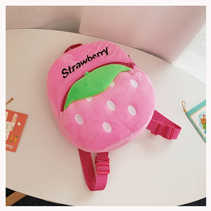 

1pc Girl's Cute Cartoon Bag, Plush Backpack, Birthday Gift Christmas Decoration Gift