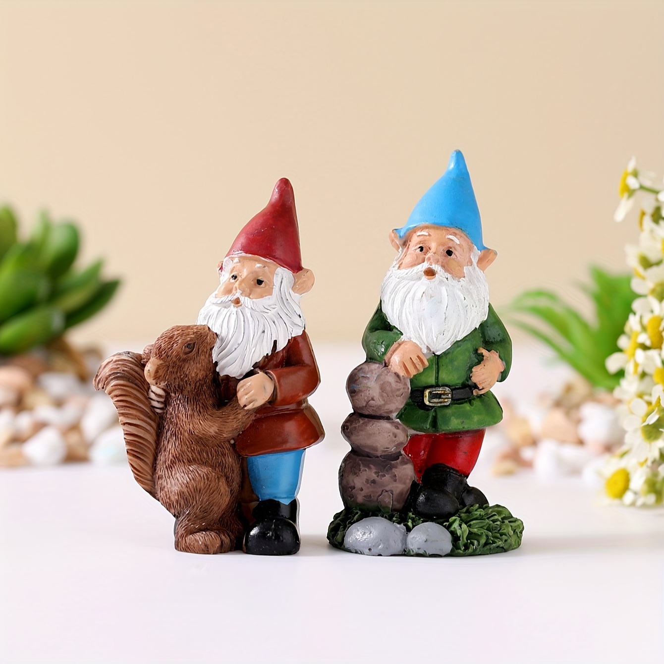 Elf Resin Miniature Figurines  Home Decoration Accessories