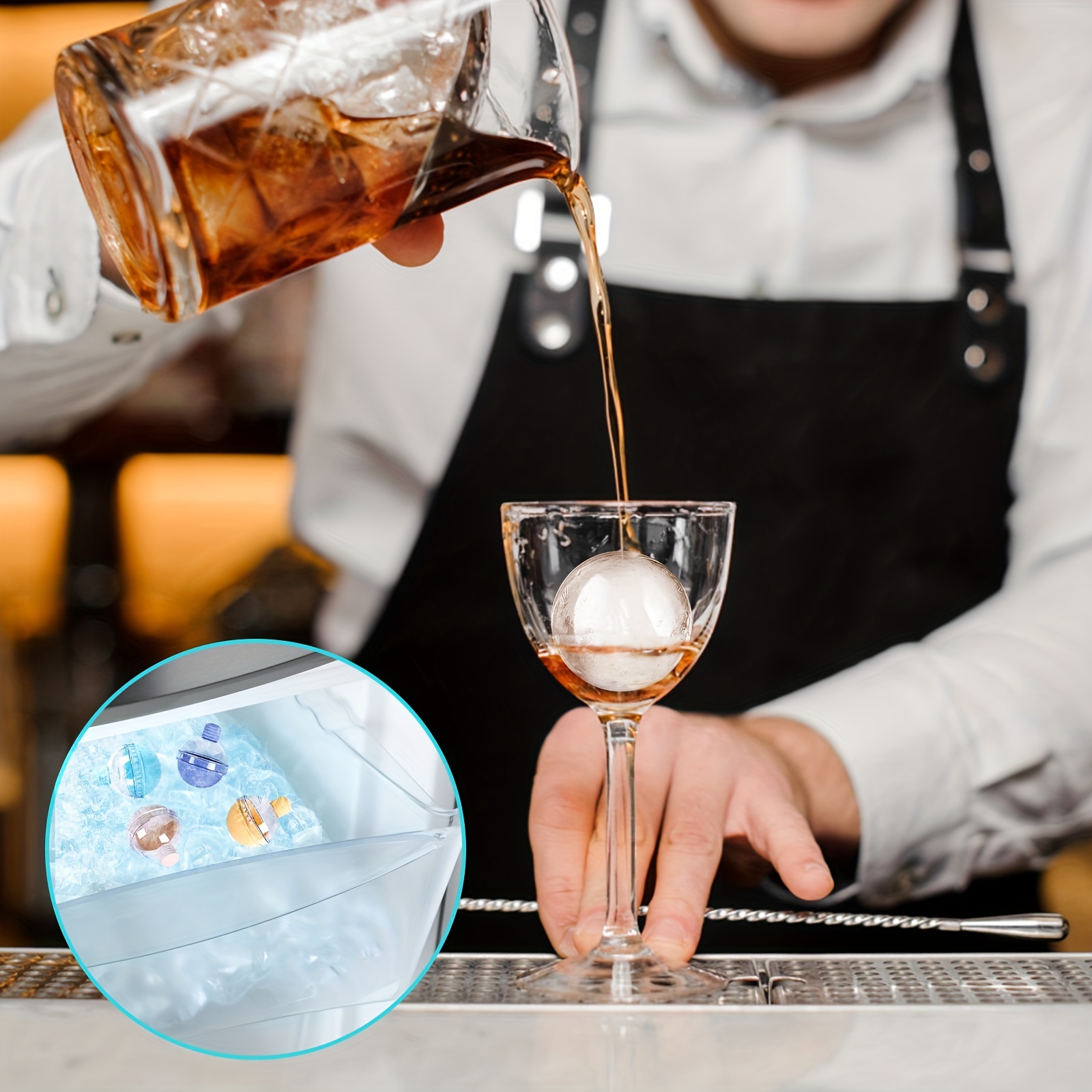 Light Bulb Thickened Ice Globe Mold, Summer Creative Big Ice Globe Ice  Maker, Food Grade Wine Mixing Common Ice Cubes, Household Round Ball Ice  Artifact For Restaurants/bars/cafe - Temu Germany