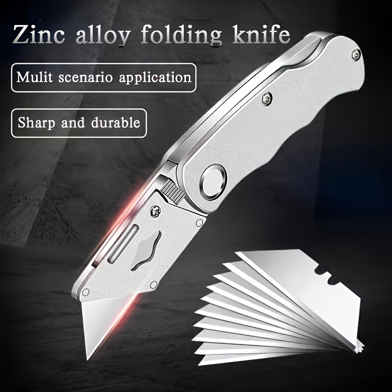 Aluminum Alloy Folding Knife Multifunctional Metal Utility - Temu