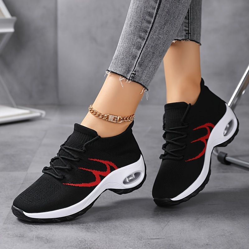 Alternative view of Tenis deportivos para mujer con plataforma antideslizante y amortiguación de aire, ligeros, con malla transpirable…
