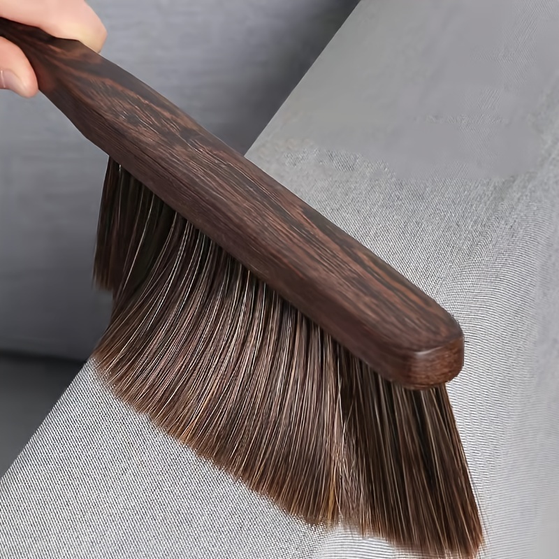 Natural Solid Wood Hand Broom Cleaning Brush Soft Bristled - Temu