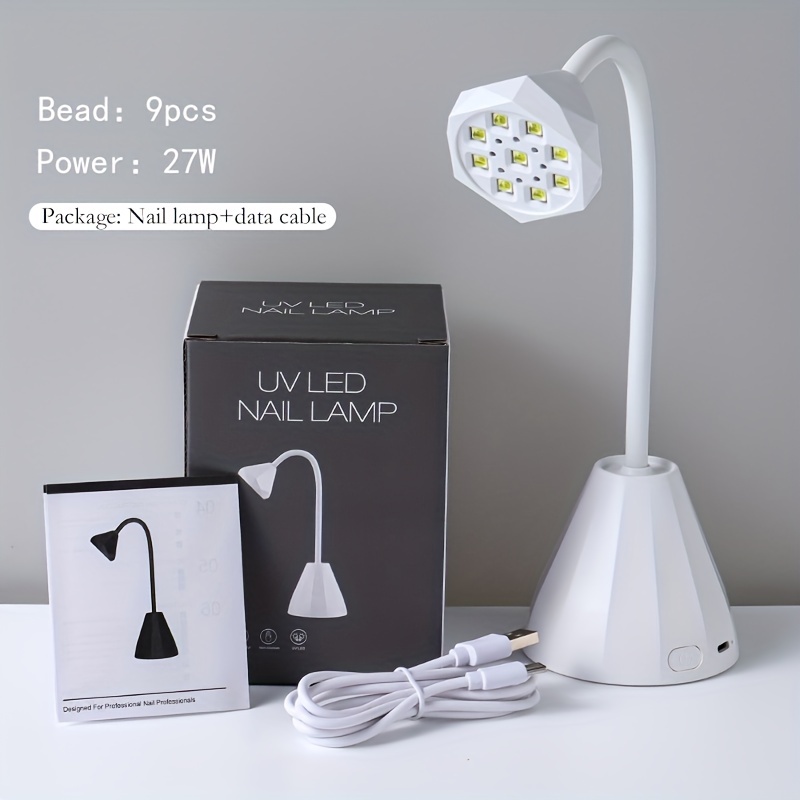Professional LED Table Lamp for Manicure / Nail Art (White)