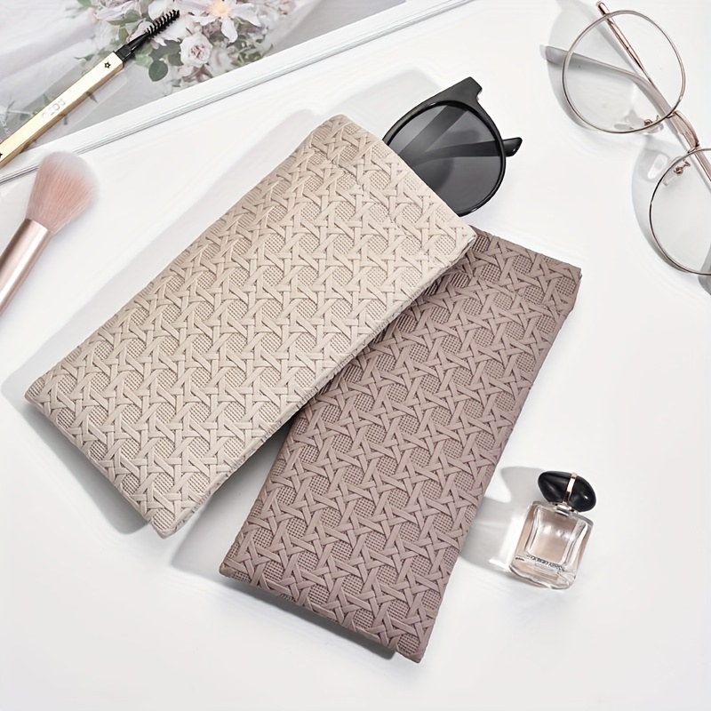 

Soft Pu Leather Glasses Bag Cases Waterproof Eye Glasses Sunglasses Pouch Storage Bags Eyewear Accessories, Ideal Choice For Gifts