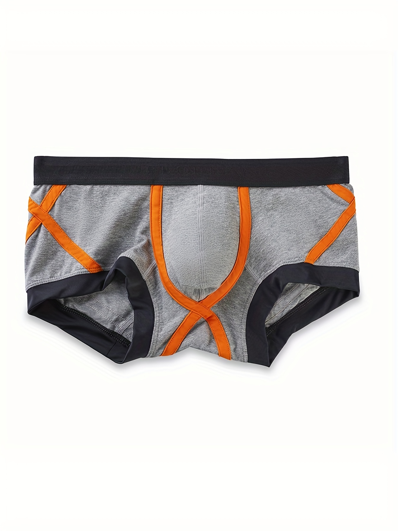 Men's Underwear Faux Leather Panties Sexy Low U Convex - Temu United Kingdom