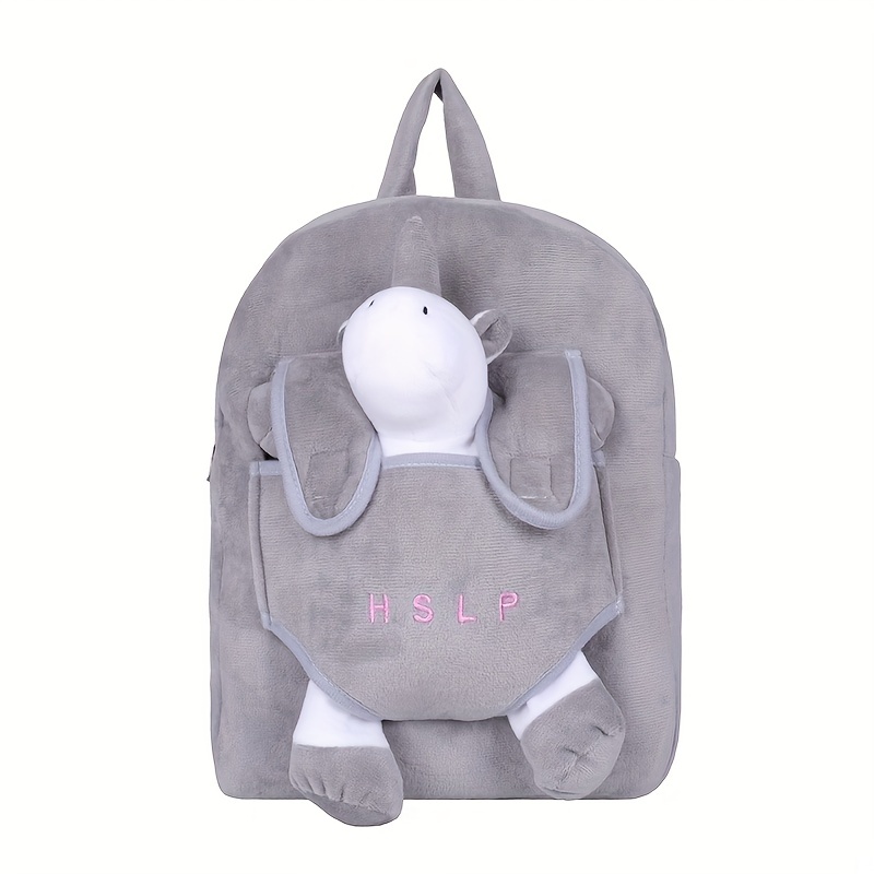 Snow Elephant Plush Doll Bag