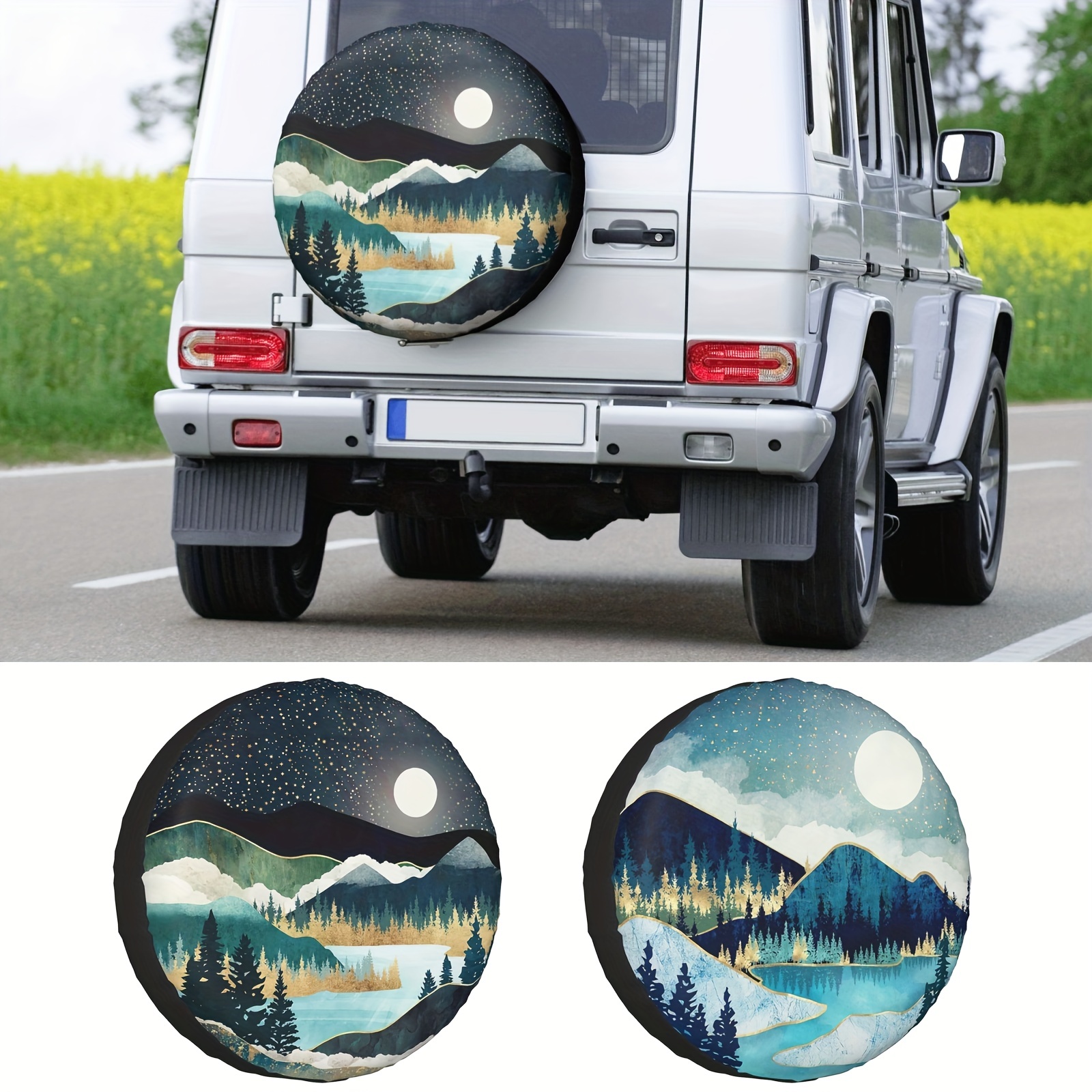Spare Tire Cover Wheel Protectors Weatherproof Wheel Covers Universal Fit  For Trailer Rv Suv Truck Camper Travel Trailers Accessories Temu